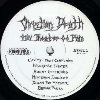LP Christian Death: Only Theater Of Pain