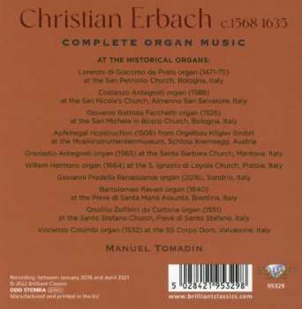 9CD/Set di cofanetti Manuel Tomadin: Complete Organ Music