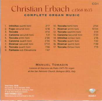 9CD/Set di cofanetti Manuel Tomadin: Complete Organ Music