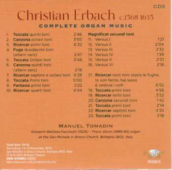 9CD/Set di cofanetti Manuel Tomadin: Complete Organ Music