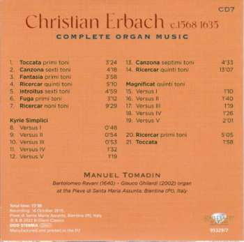 9CD/Set di cofanetti Manuel Tomadin: Complete Organ Music