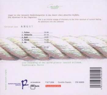 CD Christian Jost: Angst: 5 Pforten Einer Reise In Das Innere Der Angst 