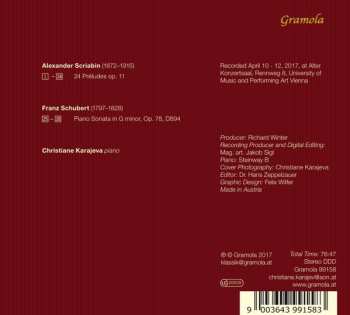 CD Franz Schubert: Franz Schubert, Alexander Skrjabin