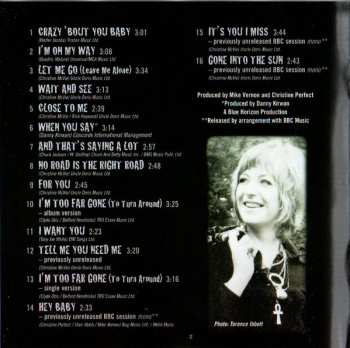 CD Christine Perfect: The Complete Blue Horizon Sessions