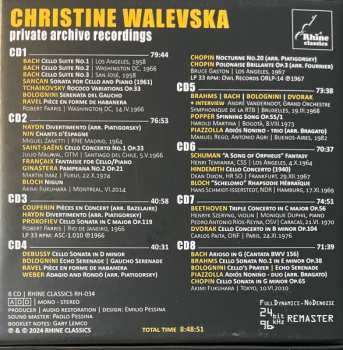 8CD/Set di cofanetti Christine Walevska: The Beauty & The Bow (Private Archive Recordings)