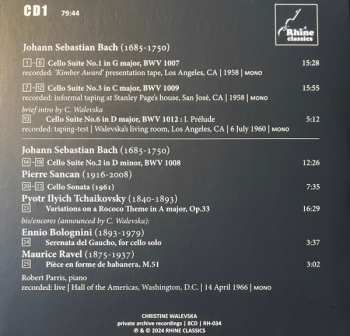 8CD/Set di cofanetti Christine Walevska: The Beauty & The Bow (Private Archive Recordings)