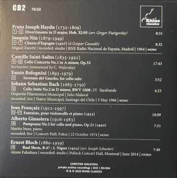 8CD/Set di cofanetti Christine Walevska: The Beauty & The Bow (Private Archive Recordings)