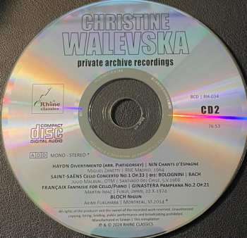 8CD/Set di cofanetti Christine Walevska: The Beauty & The Bow (Private Archive Recordings)