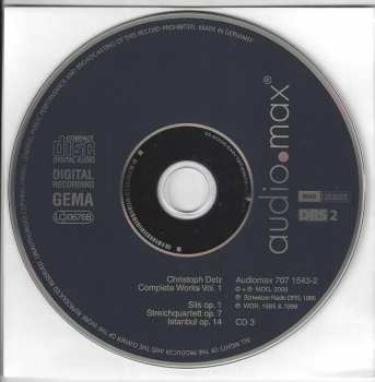 3CD/Set di cofanetti Christoph Delz: Complete Works Vol. 1