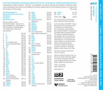 CD Christoph Gallio's Stone Is A Rose Is A Stone Is A Stone: Yet Dish