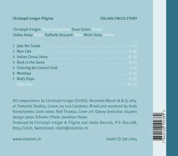 CD Christoph Irniger Pilgrim: Italian Circus Story