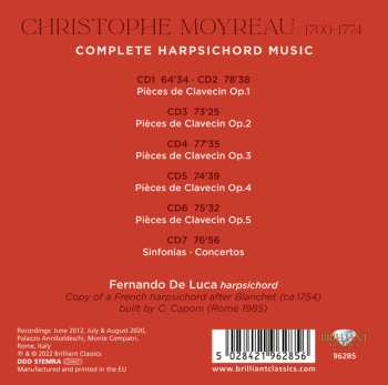 7CD/Set di cofanetti Fernando De Luca: Complete Harpsichord Music