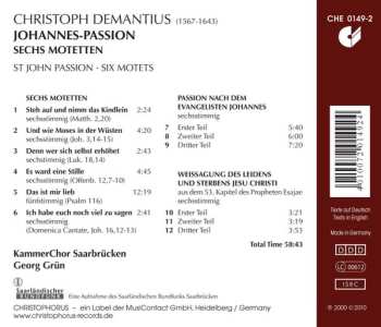 CD KammerChor Saarbrücken: Johannes-Passion; Motets 