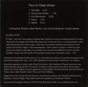 CD Christopher Roberts: Trios For Deep Voices