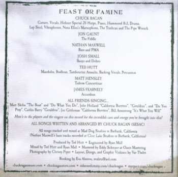 CD Chuck Ragan: Feast Or Famine