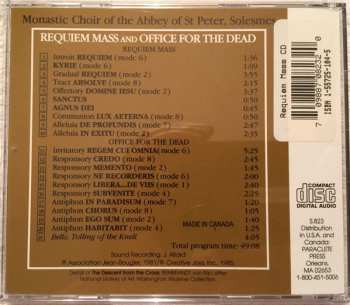 CD Chœur Des Moines De L'Abbaye Saint-Pierre De Solesmes: Requiem Mass And Office For The Dead