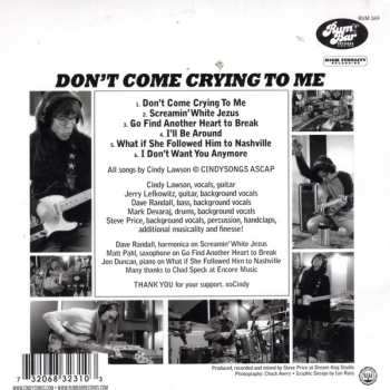 CD Cynthia Lawson: Don't Come Crying To Me