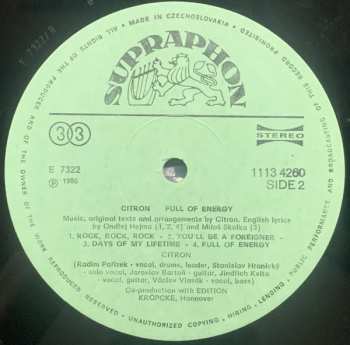 LP Citron: Full Of Energy