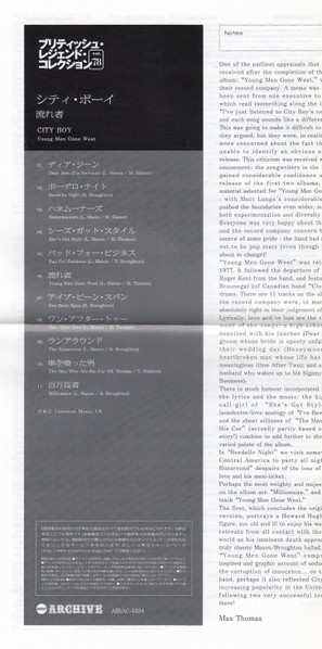 CD City Boy: Young Men Gone West