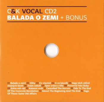 4CD/Set di cofanetti C&K Vocal: Dřív Než Něco Začne 1969-1989