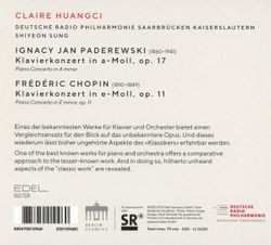 CD Claire Huangci: Paderewski, Chopin