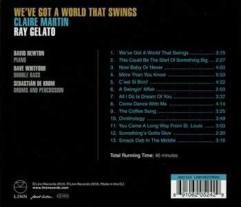 CD Claire Martin: We've Got A World That Swings