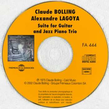 CD Alexandre Lagoya: Concerto For Classic Guitar And Jazz Piano Trio