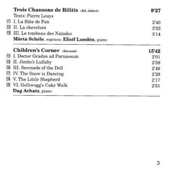 CD Claude Debussy: Vocal And Chamber Music