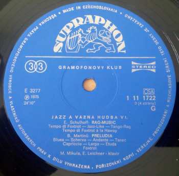 2LP/Set di cofanetti Bohuslav Martinů: Jazz A Vážná Hudba - Klavírní Skladby (2xLP + BOX + BOOKLET)