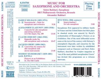 CD Claude Debussy: Music For Saxophone And Orchestra