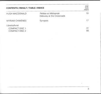 2CD Claude Debussy: Debussy: Pelleas Et Melisande