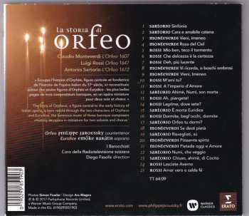 CD Claudio Monteverdi: La Storia Di Orfeo DIGI