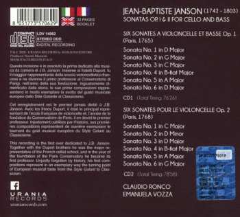2CD Claudio Ronco: Cello Sonatas, Op. I & Op. II