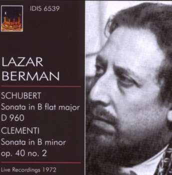Album Clementi / Schubert / Berman: Pno Son