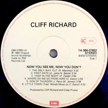 LP Cliff Richard: Now You See Me, Now You Don't
