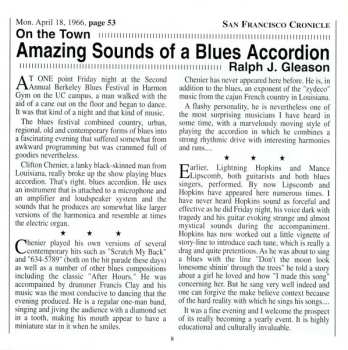 CD Lightnin' Hopkins: Live! At The 1966 Berkeley Blues Festival