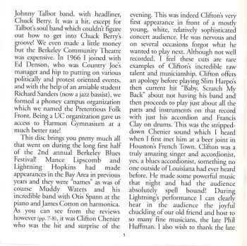 CD Lightnin' Hopkins: Live! At The 1966 Berkeley Blues Festival