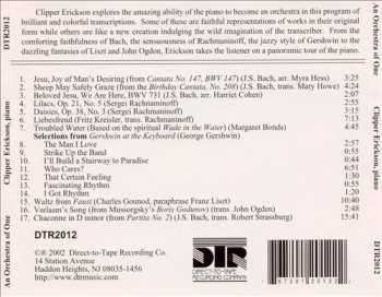 CD Clipper Erickson: An Orchestra Of One
