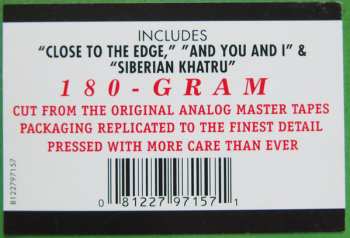 LP Yes: Close To The Edge LTD