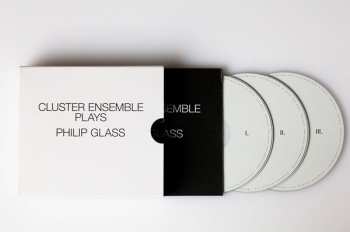 3CD/Set di cofanetti Philip Glass: Cluster Ensemble Plays Philip Glass