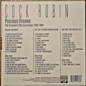 3CD/Set di cofanetti Cock Robin: Precious Dreams (The Complete CBS Recordings 1985-1990)