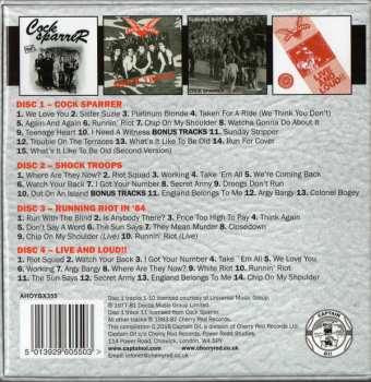 4CD/Set di cofanetti Cock Sparrer: The Albums 1978-87
