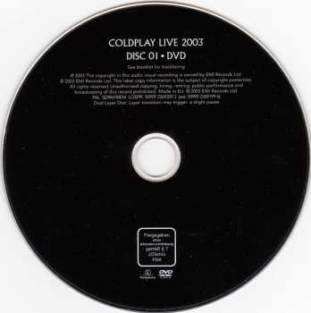 CD/DVD Coldplay: Live 2003