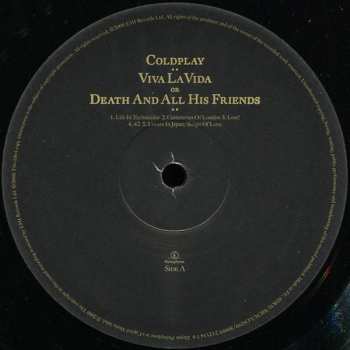 LP Coldplay: Viva La Vida Or Death And All His Friends