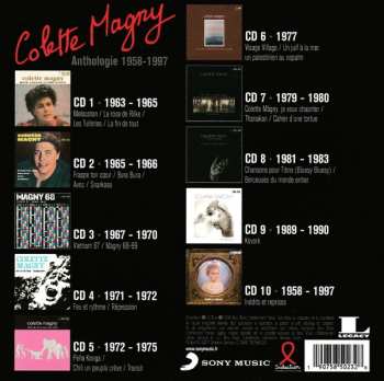 10CD/Set di cofanetti Colette Magny: Anthologie 1958 - 1997
