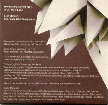 CD Colin Stetson: New History Warfare Vol. 3: To See More Light