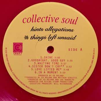 LP Collective Soul: Hints Allegations And Things Left Unsaid LTD | CLR