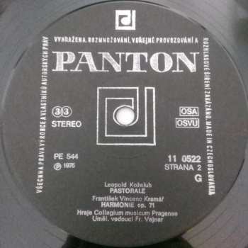 LP Collegium Musicum Pragense: Parthia In B / Partita In Dis / Pastorale / Harmonie Op. 71