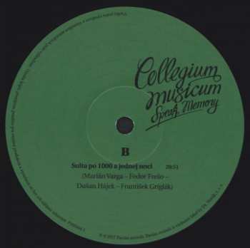 2LP Collegium Musicum: Speak, Memory