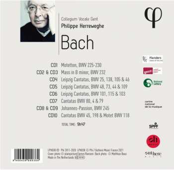 10CD/Set di cofanetti Johann Sebastian Bach: Bach